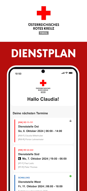 RK Tirol Dienstplan Screenshot 0