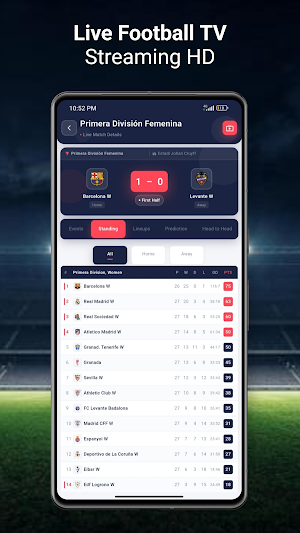 Live Football TV Streaming HD Screenshot 2