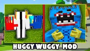 Huggy Wuggy Mod for Minecraft Screenshot 0