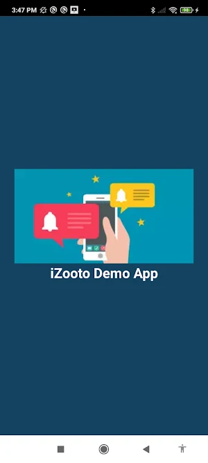 iZooto Demo App Screenshot 0