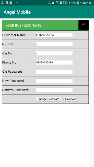Angel Mobile Customer Screenshot 2