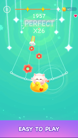Flappy Cats -Dancing Tiles Screenshot 2