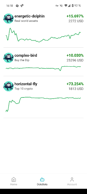 OctoBot: Crypto investment Screenshot 2