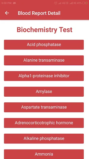 Blood Report Detail Screenshot 1