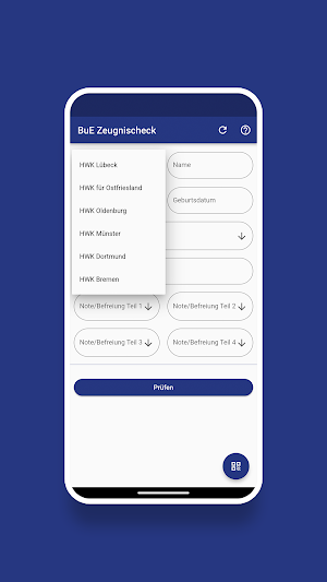 Zeugnischeck Screenshot 2