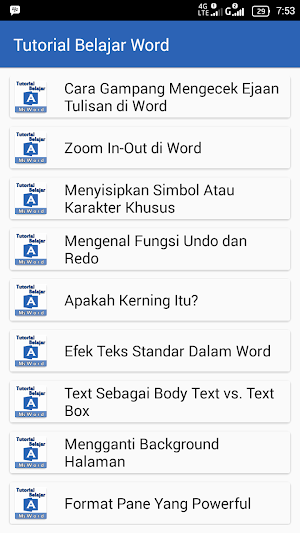 Tutorial Belajar Word Screenshot 3
