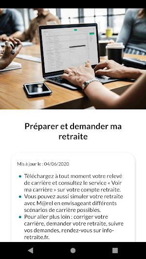 Mon compte retraite Screenshot 3