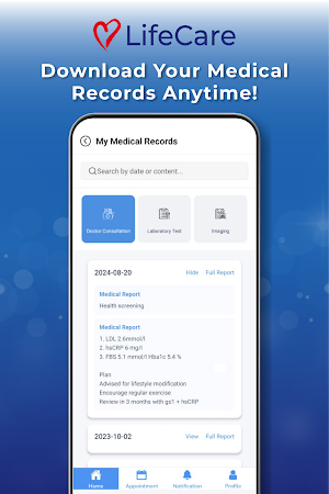 LifeCare APP Screenshot 2