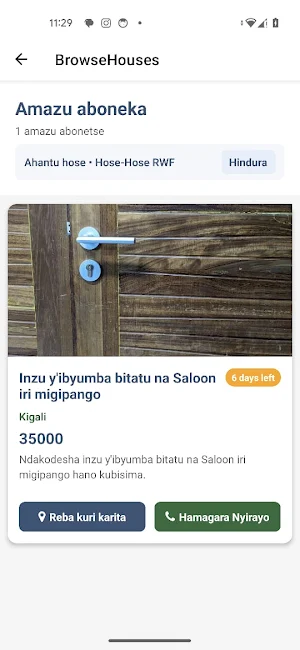 DormLink: Inzu zikodeshwa Screenshot 1