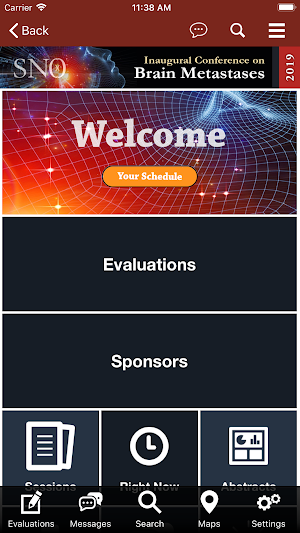 SNO Scientific Meetings Screenshot 2