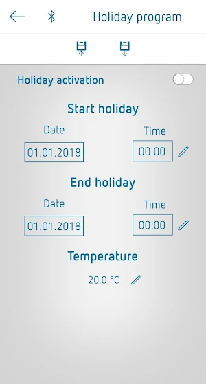 JUNG Temperature Config Screenshot 2