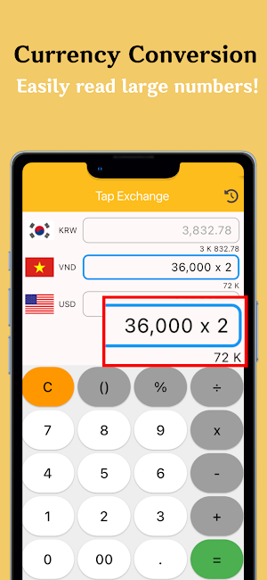 TapExchange: CurrencyConverter Screenshot 0