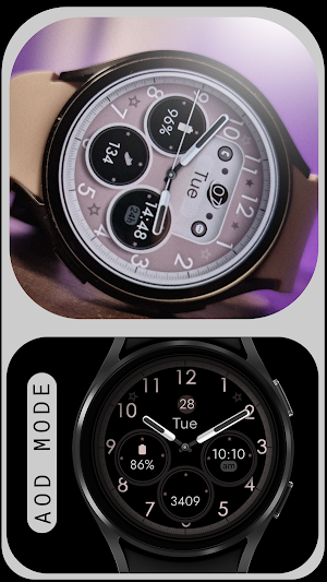 Dream 145 Rose Gold Watch Face Screenshot 3