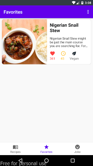 The Food Recipes Screenshot 1