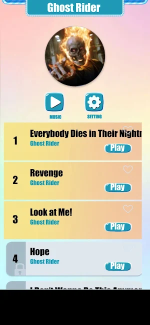 Ghost Rider Music Tiles Game Screenshot 0