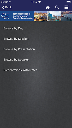 ASCE Conferences and Events Screenshot 3