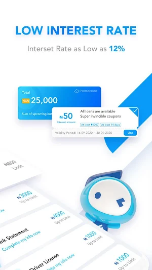 Palmcredit-Personal loan, Fast Cash, Instant loan Screenshot 2