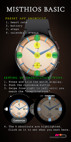 The Misthios Watch Face BASIC Screenshot 1