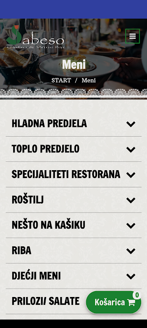 Šabeso Gastro & Wine Bar Screenshot 0