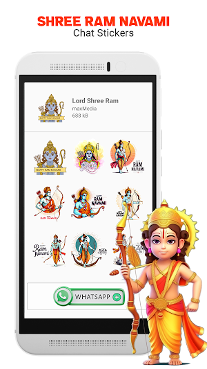 EmojiChat : Lord Ram Stickers Screenshot 0