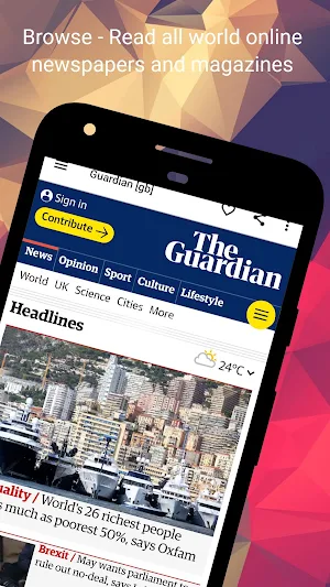 World Newspapers and Magazines Screenshot 0