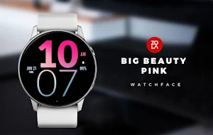 Big Beauty Pink Watch Face Screenshot 0