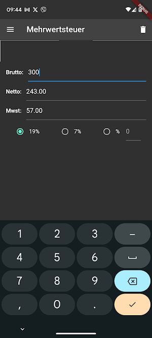 Mehrwertsteuer MWST Screenshot 2