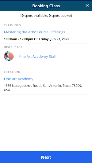 Fine Art Academy San Antonio Screenshot 2
