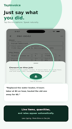 TapInvoice Screenshot 2