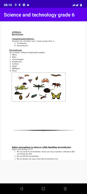 Science and technology grade 6 Screenshot 1