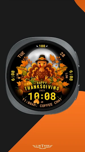 Thanksgiving Watch Face 119 Screenshot 0