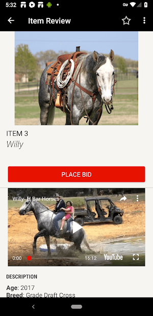 H Bar Auctions Screenshot 2