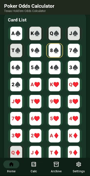 Poker Odds Calculator Screenshot 2