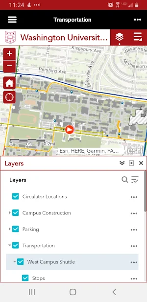 WashU Mobile Screenshot 1