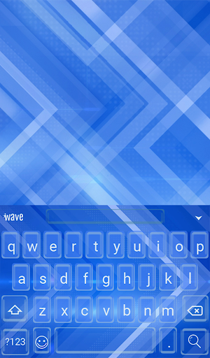 Blue Live Wallpaper + Keyboard Screenshot 1