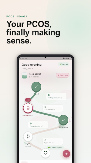 PCOS Indaga: Track & Learn Screenshot 0