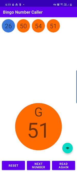 Bingo Number Generator Screenshot 1