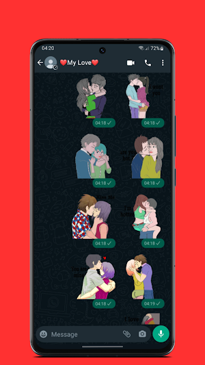 Stickers - Love WASticker 2023 Screenshot 2