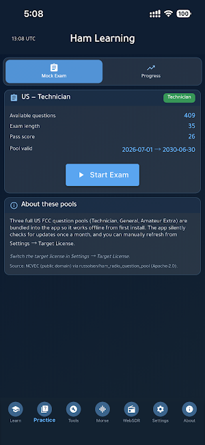 Ham Learning Screenshot 2