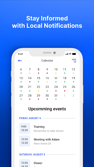 Calendar App Screenshot 3