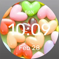Caramel Hearts - Watch Face