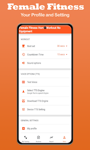 Female Fitness Home Workout Screenshot 2