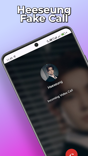 Heeseung Kpop Fake Video Call Screenshot 0