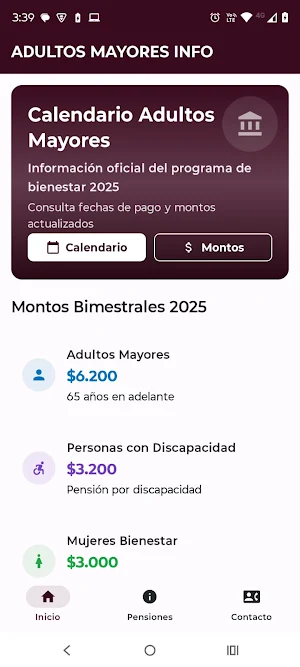 Adultos Mayores Calendario Screenshot 0