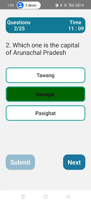 Arunachal Pradesh State Quiz Screenshot 3