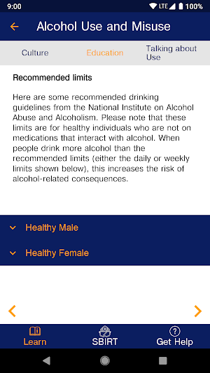 Alcohol Use and Misuse - Provi Screenshot 2