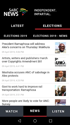 SABC News Screenshot 2