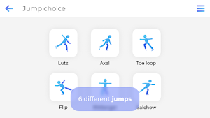 Freezio Figure Skating 3D app for training jumps. Screenshot 1