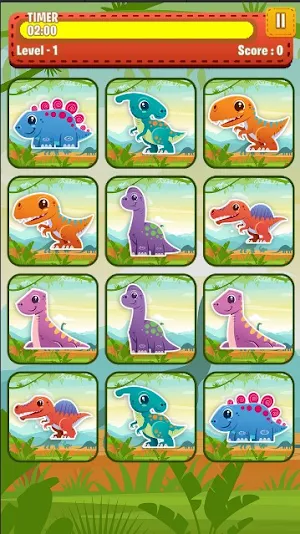 Dinosaur Match Game Screenshot 1