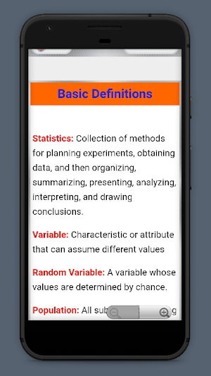 Basic statistics Screenshot 1